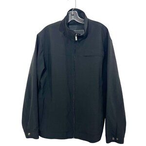 Johnston & Murphy Men's Black Soft Shell Jacket Windbreaker - Size Large